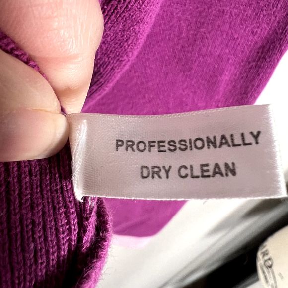 Harold's Sz L Hand-Framed Color Block Sweater 100% Cotton Knit 3/4 Sleeves Pink - Picture 7 of 9